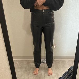 Aritzia size 0, melina faux leather pant.